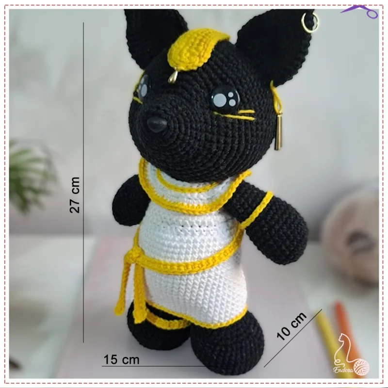 Bastet de amigurumi